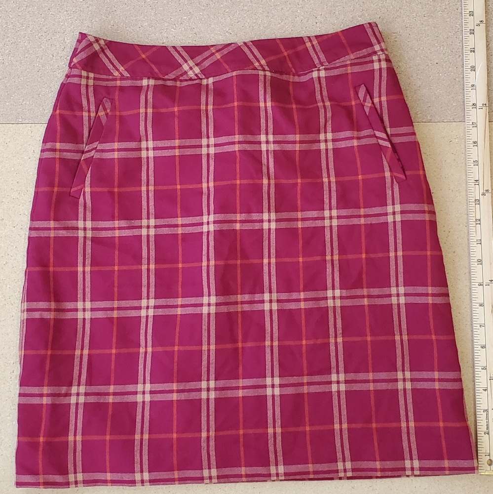 Laura Scott Plaid Mini Skirt